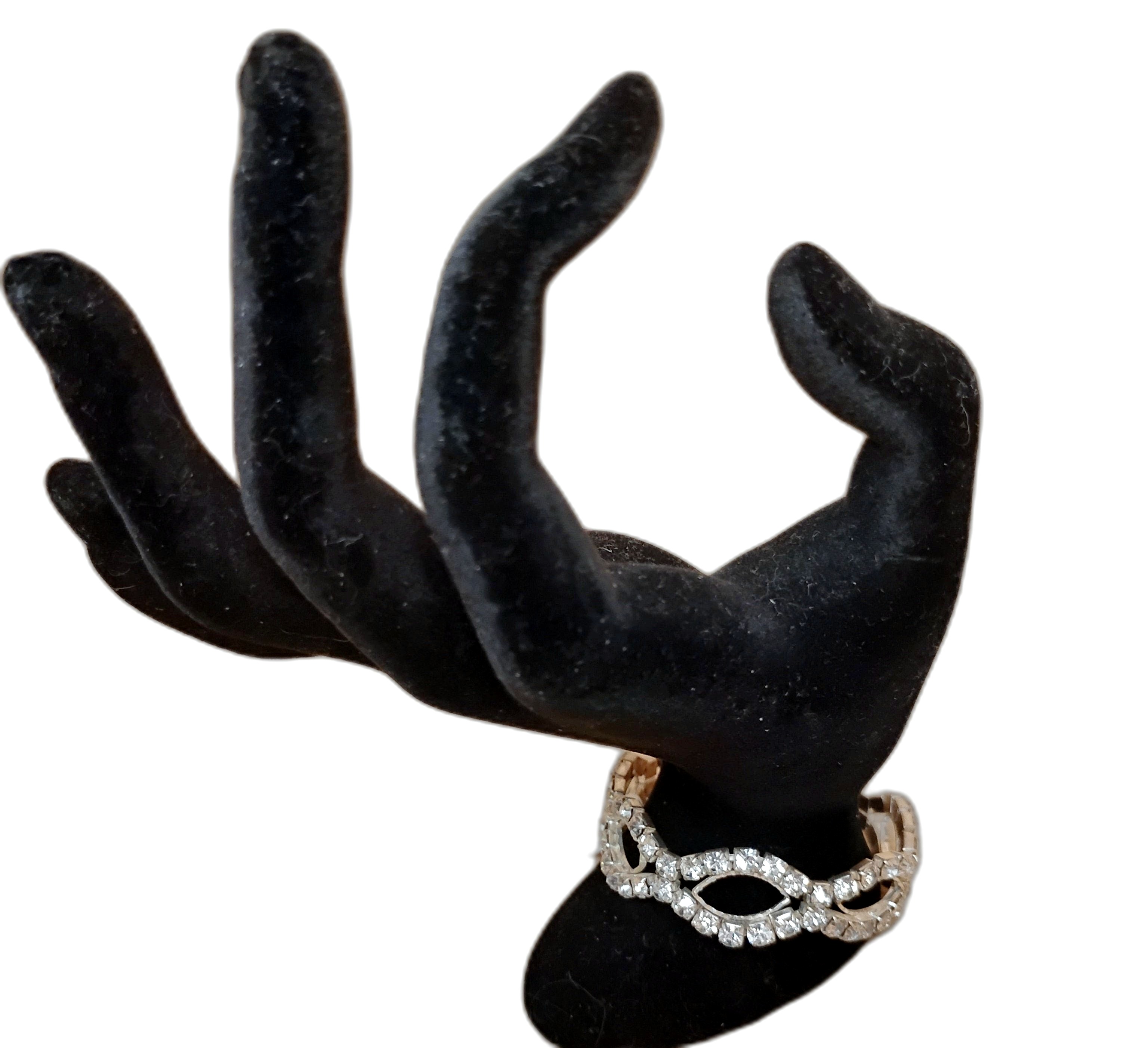 Rhinestone Bow Bracelet