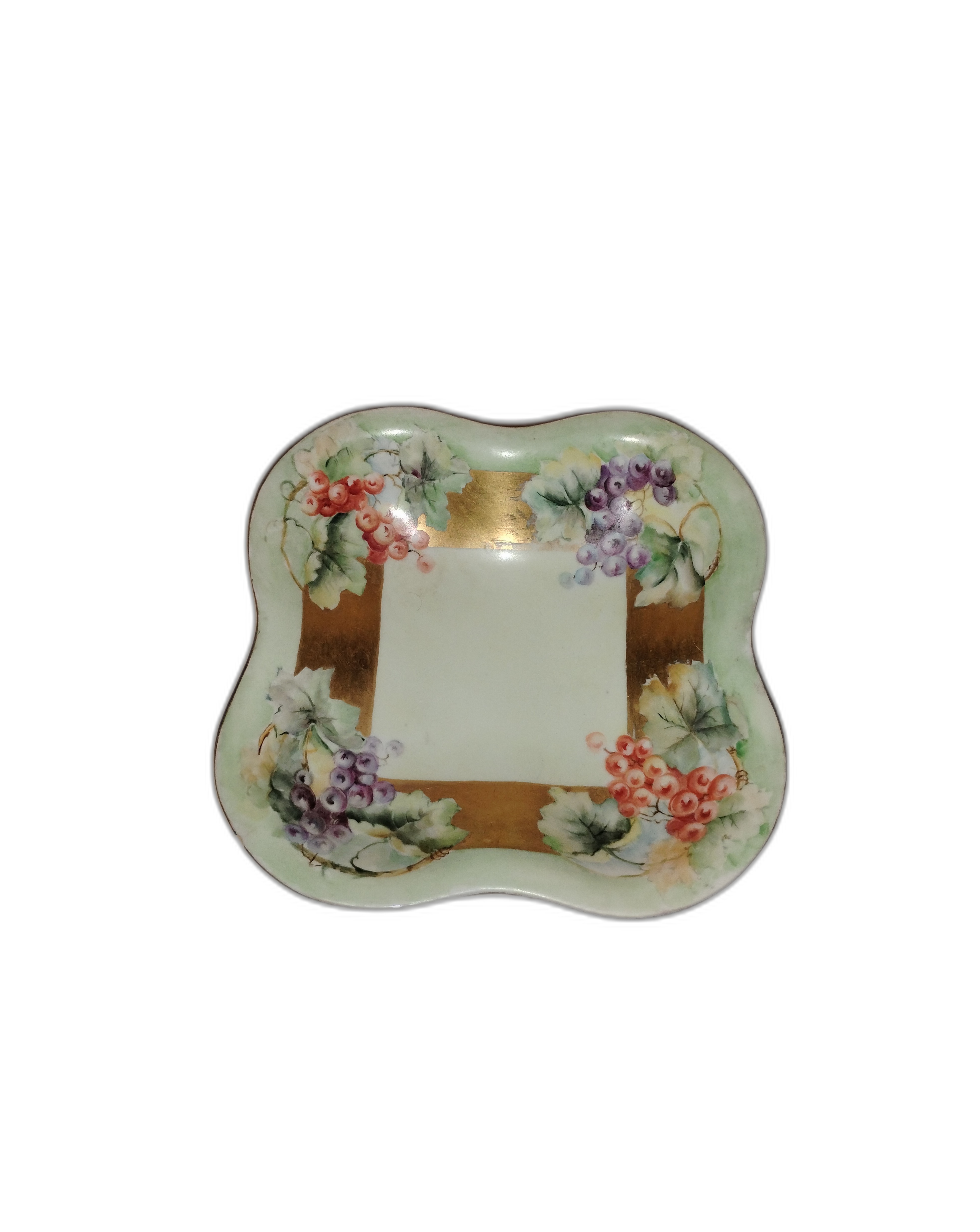 Vintage Hand-Painted Floral Decorative porcelain Plate